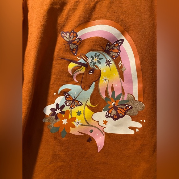 Cat & Jack Girls Size 10/12 Unicorn Shirt - Picture 2 of 5